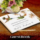 Search for hummingbird guest books Elegant