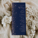 Search for navy and gold wedding programs Elegant