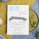 Search for pink and blue gender reveal invitations What do you think