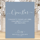 Search for open bar free drinks wedding signs Elegant