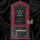 Search for gothic black rose invitations Raven