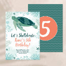 Search for turtle birthday invitations Sea creatures birthday