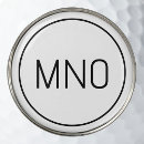 Search for monogram golf ball markers Typography