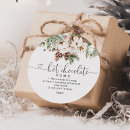 Search for chocolate favor tags Evergreen