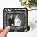Search for 60th anniversary wedding stickers Elegant