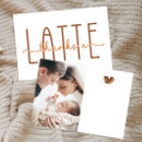 Search for a latte thank you cards A baby is brewing