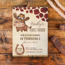 Search for horse 1st birthday invitations First rodeo