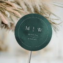 Search for monogram wedding stickers Minimalist