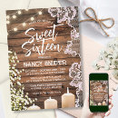 Search for rustic sweet 16 invitations Wood