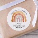 Search for baby shower thank you stickers Rainbow