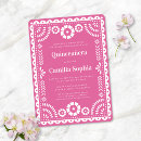 Search for papel picado quinceanera invitations Quinceañera