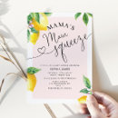 Search for mamas main squeeze baby shower invitations Lemon