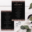 Search for rose gold wedding programs Elegant