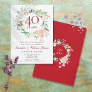 Search for 40th wedding anniversary invitations Vow renewal
