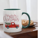 Search for red truck mugs Rustic