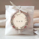 Search for vintage wedding stickers Monogram initials