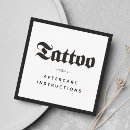 Search for goth business cards Tattoo artist