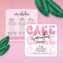 Search for wedding cake business cards Retro