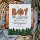 Search for camping baby shower invitations Rustic