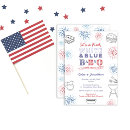 Search for fireworks baby shower invitations Red white blue