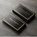 Search for gold border business cards Chic