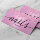 Search for pink glitter business cards Salon