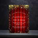 Search for red carpet birthday invitations Gold