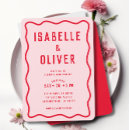 Search for red wedding invitations Contemporary
