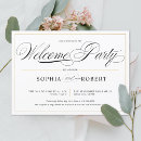 Search for welcome party invitations Black and white