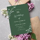 Search for dark green wedding invitations Simple