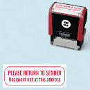 Search for return to sender rubber stamps Not at this address