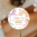 Search for unicorn thank you stickers Rainbow