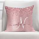 Search for pink monogram pillows For her