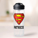 Search for superman water bottles S shield