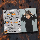 Search for ghost spider birthday invitations Halloween birthday party