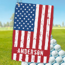 Search for red white and blue golf towels Military