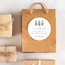 Search for winter wedding stickers Pine tree