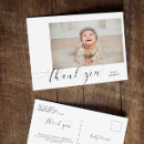 Search for 1st birthday thank you postcards Elegant