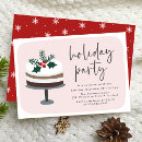 Search for dessert christmas invitations Red