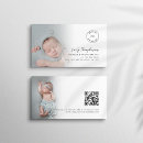 Search for newborn baby business cards Minimalist