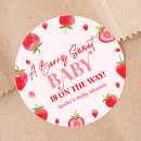 Search for strawberry stickers Baby shower