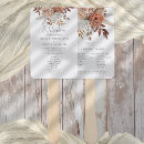 Search for fall wedding programs Rustic