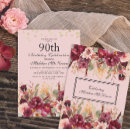 Search for burgundy and gold birthday invitations Flowers
