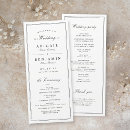 Search for border wedding programs Black and white