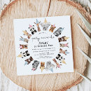 Search for animal birthday invitations Calling all party animals