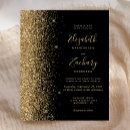Search for faux gold glitter invitations modern