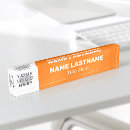 Search for orange name plates Business
