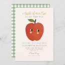 Search for apple of our eye baby shower invitations Red