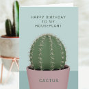 Search for funny gardening birthday cards Succulent