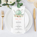 Search for vintage menus Bridal shower